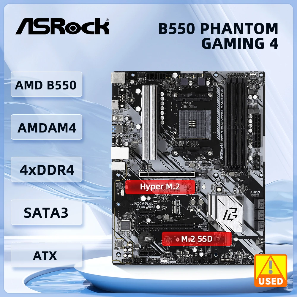 ASRock PHANTOM GAMING 4 마더보드 AMD B550 소켓 선물추천