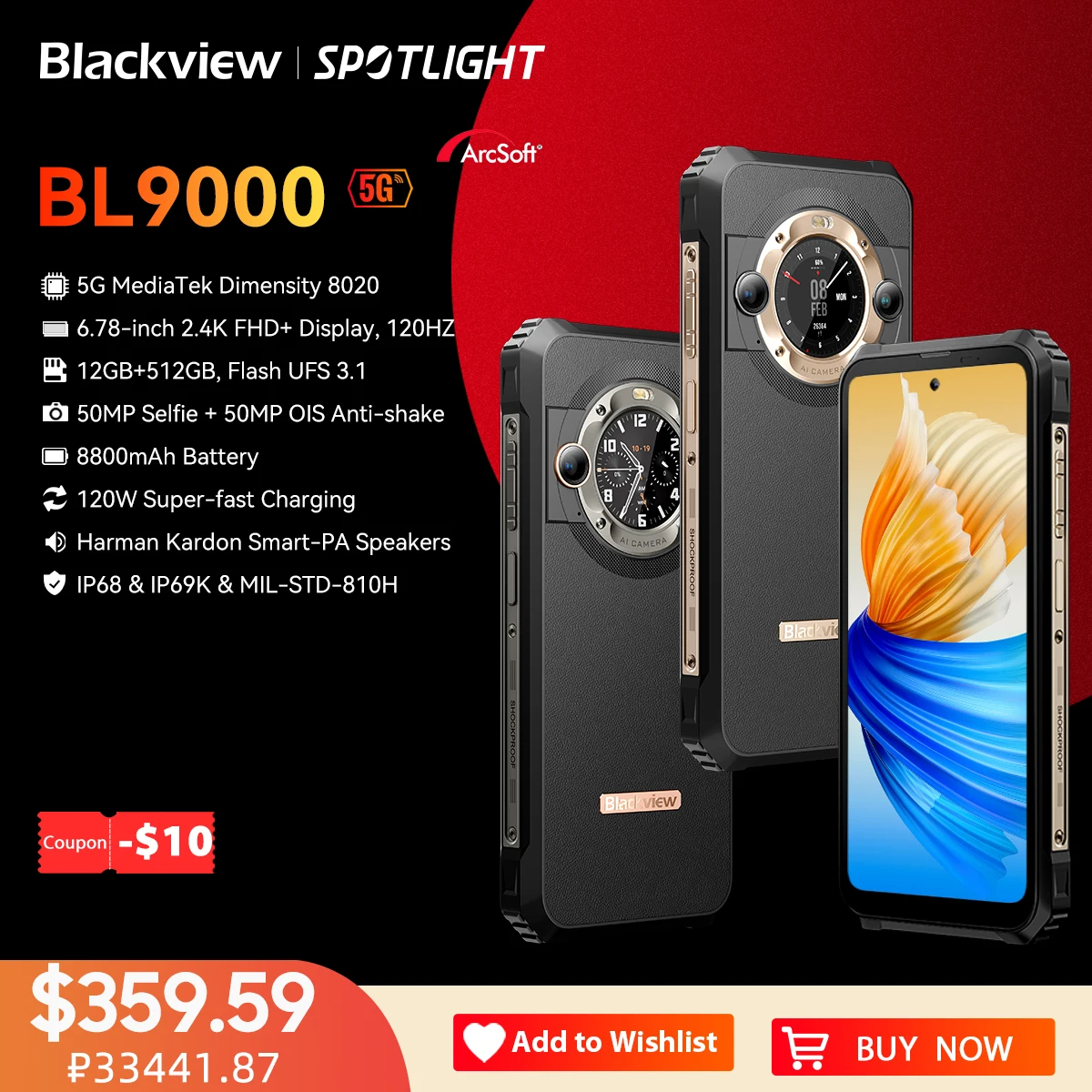 Blackview BL9000 5G 견고한 스마트폰 알리 상품 추천