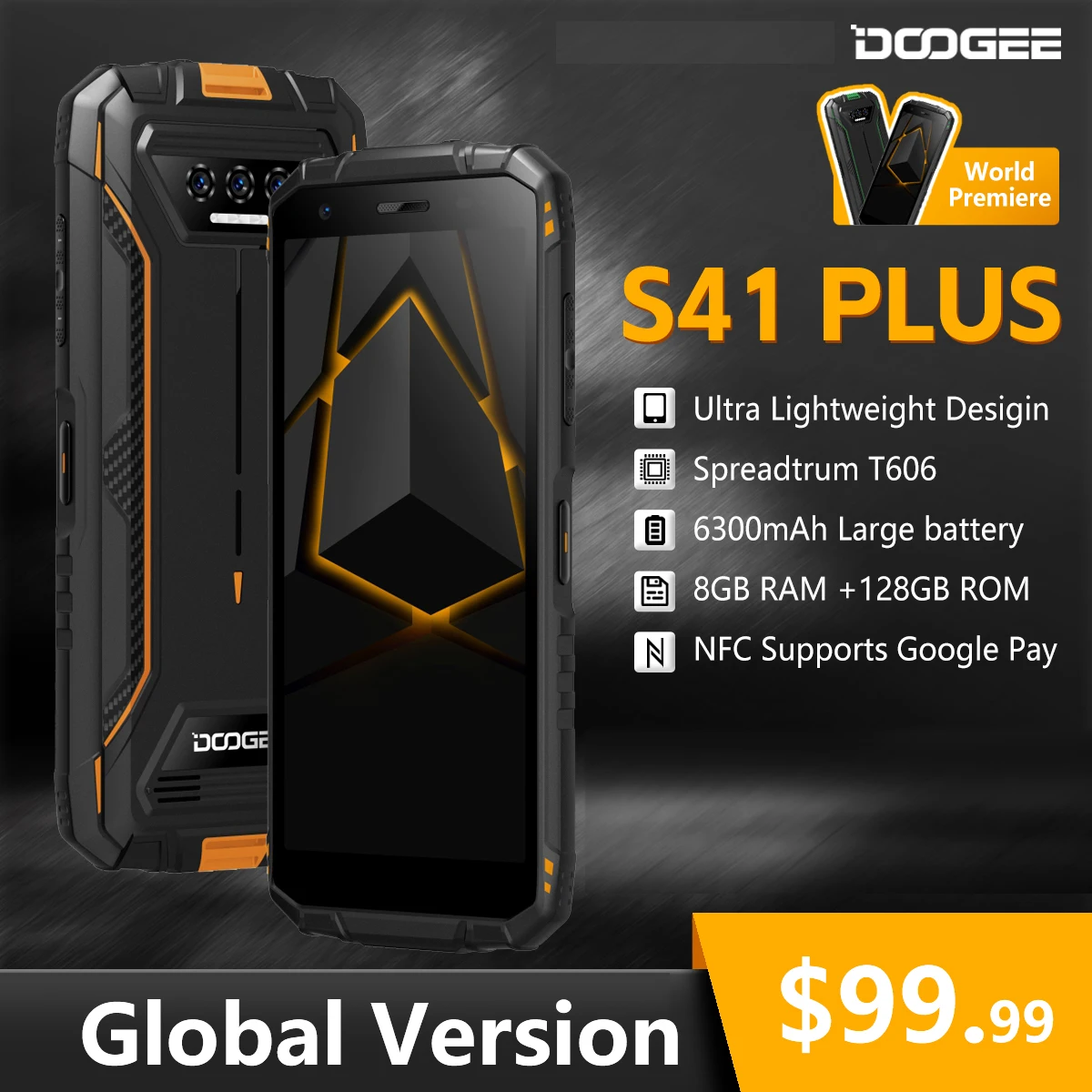 DOOGEE S41 플러스 견고한 휴대폰 필수템