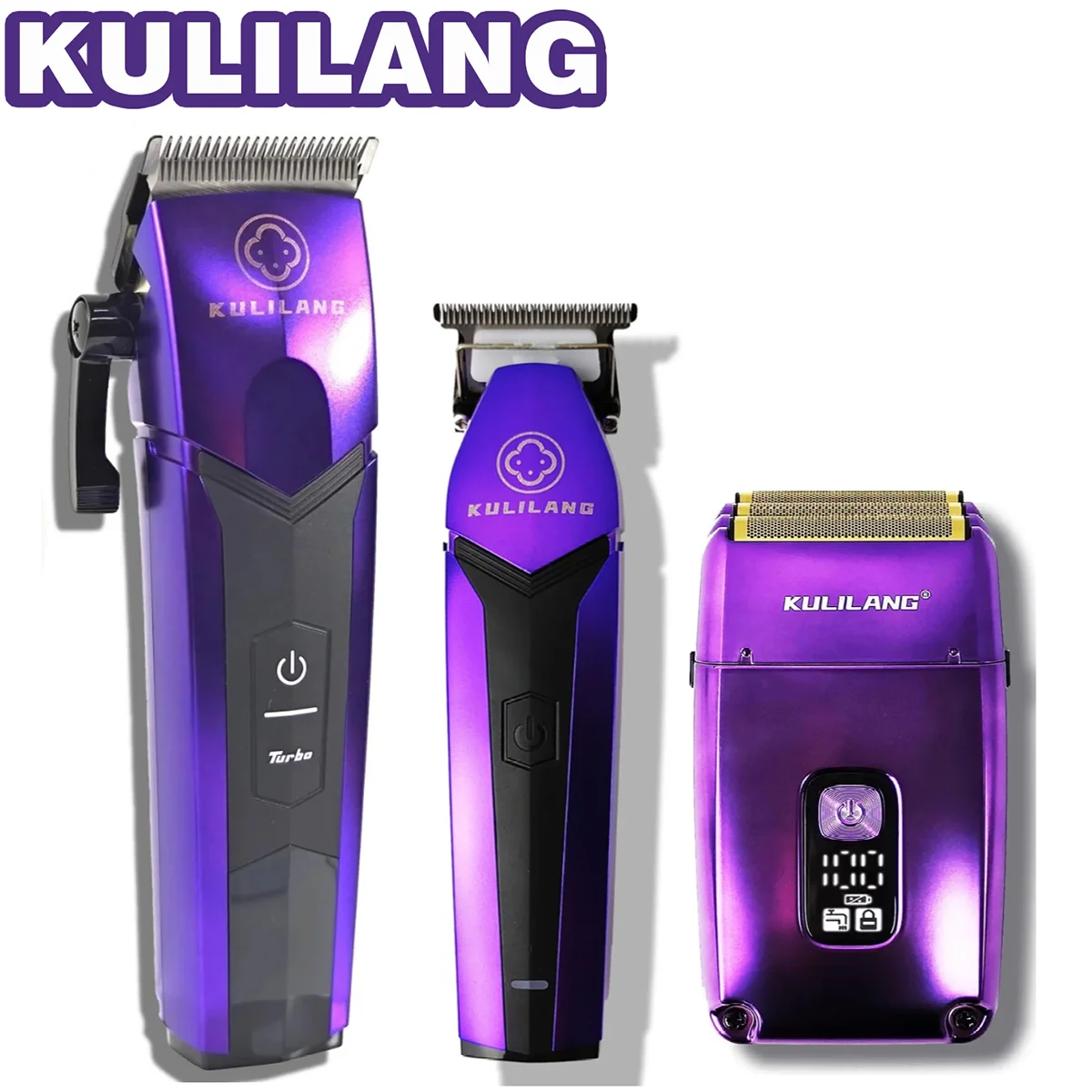 KULILANG R77F 퍼플 전문 헤어 클리퍼 필수템