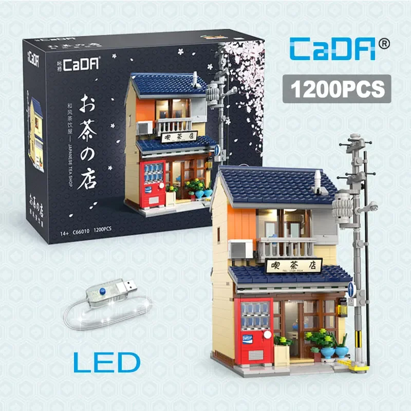 LED 도시 일본 찻집 집 건축 빌딩 블록 할인이벤트