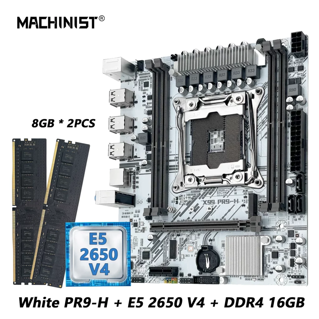 MACHINIST X99 마더보드 키트 인텔 제온 E5 2650 V4 LGA 2011-3 CPU 세트 필수템