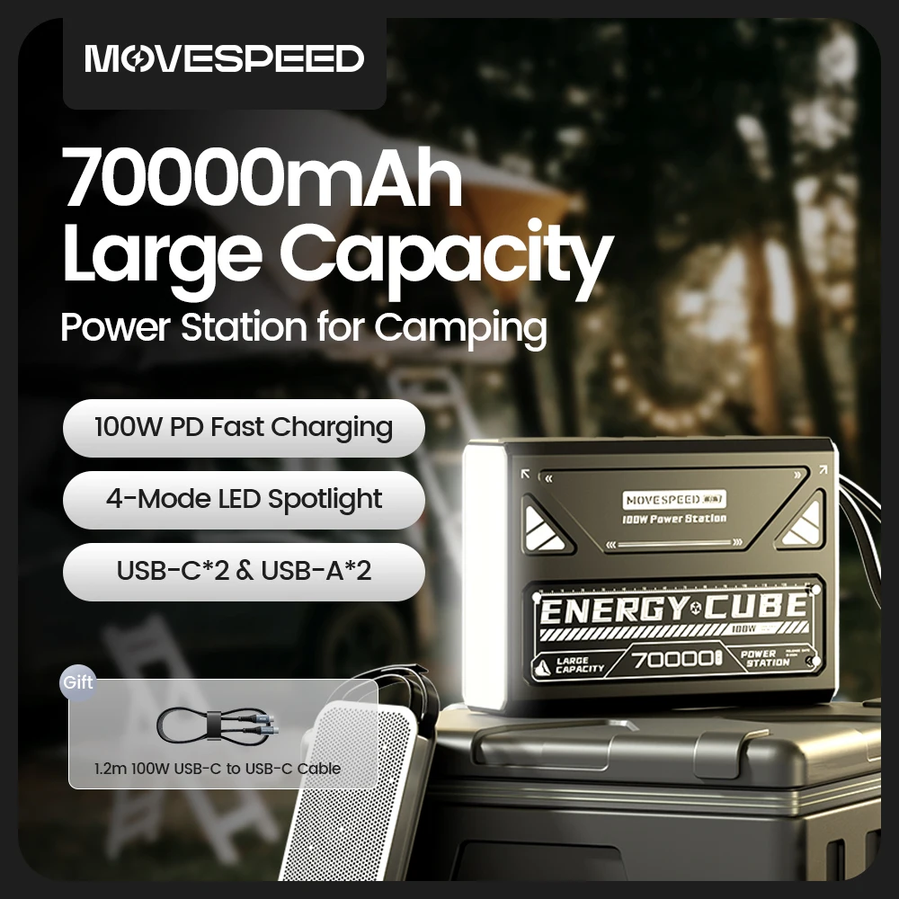 MOVESPEED Z70 Pro 보조배터리 대용량 배터리 70000mAh 고속충전 파워뱅크 100W PD c타입 손전등 보조베터리 아이폰 맥북 노트북 야외 캠핑용 대용량보조 배터리 비교