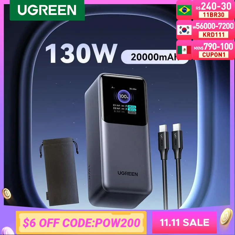 UGREEN Nexode 보조배터리 휴대용 PD 외장 배터리 보조베터리 핫딜