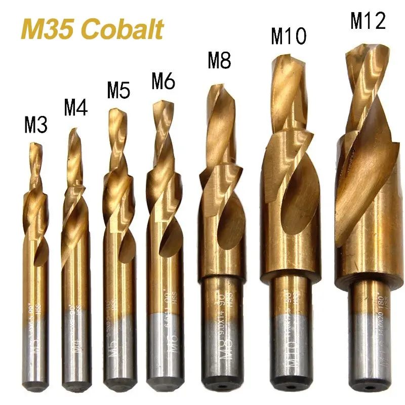 코발트 HSS 2 단계 드릴 비트 맥가이버 공구 추천 M3-M12 나사